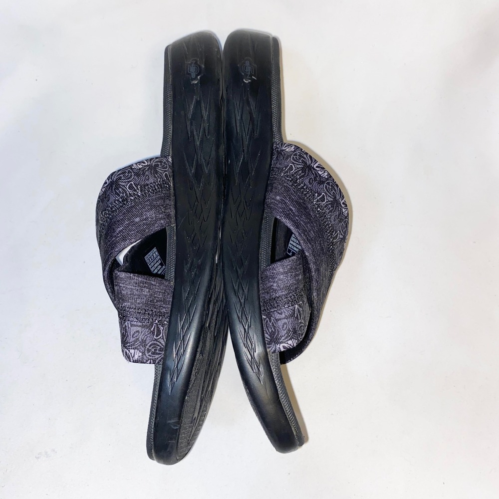 Skechers On-the-GO 600 Goga Max Slides Black Grey Floral Sandals 15306 Womens 11 - Picture 8 of 12